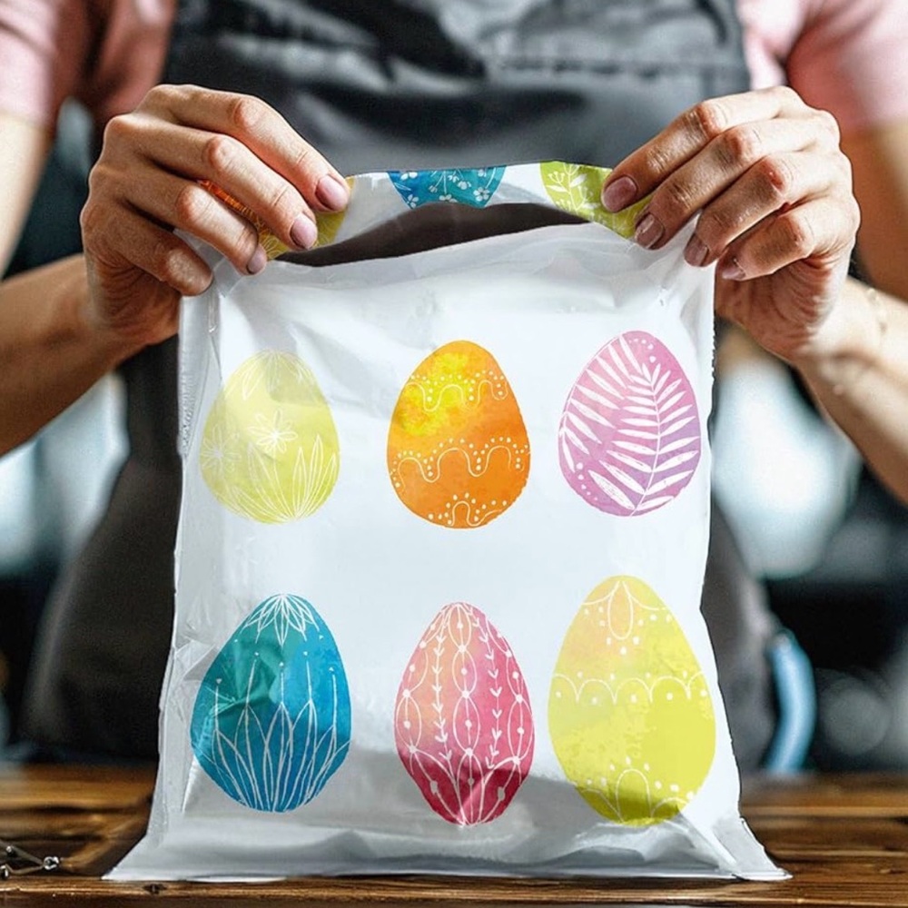 25-Pack 10x13” Easter Egg Poly Mailers | Shipping Supplies - Picture 2 of 4